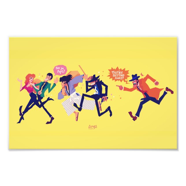 Lupin III the third heist print Fototryck (Framsidan)