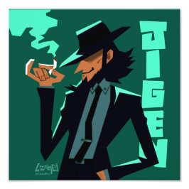 Lupin III, tredje Jigen-mediekonsten Fototryck