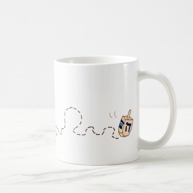 Lupin som jagar den Dreidel muggen Kaffemugg (Höger)