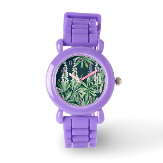Lupinblomma  Armbandsur (Framsida)