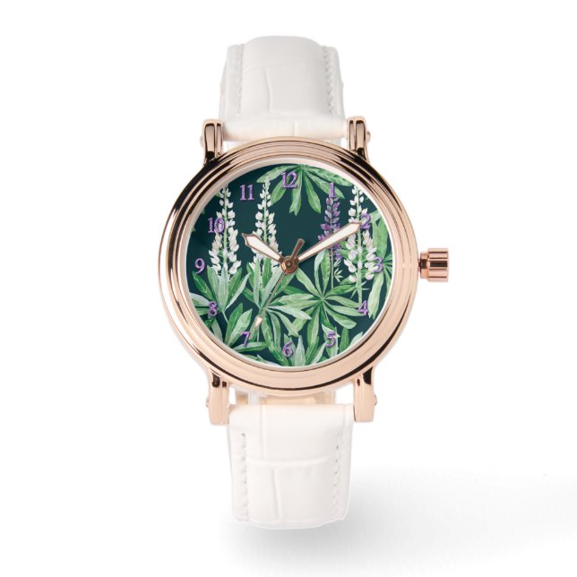 Lupinblomma  Armbandsur (Framsida)