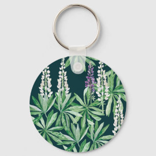 Lupinblomma Nyckelring