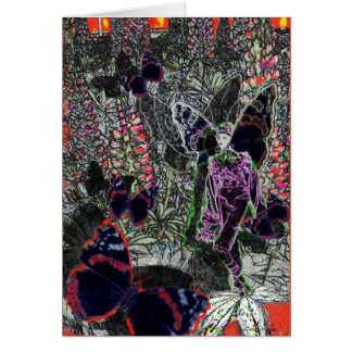 lupine-älva hälsningskort