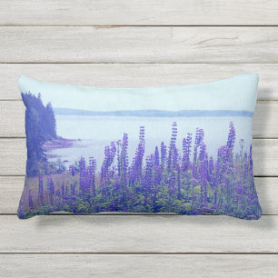 Lupine-blommor av Maine Lupine-typ Lumbarkudde