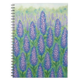 Lupine Fält Watercolor Anteckningsbok