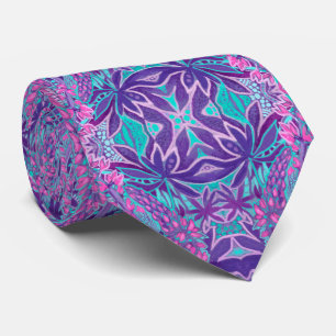 Lupine Flowers Bohemian Arabesque Mönster Rosa Slips