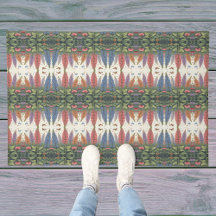 Lupine Flowers n Butterflies Vintage Mönster