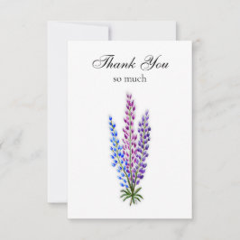 Lupine Note Card Tack Kort