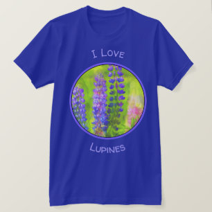 Lupine Painting - Originalfärgsbild T Shirt