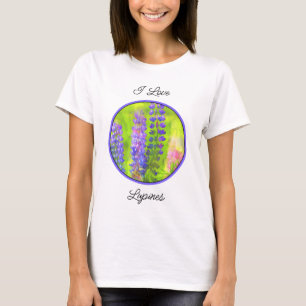 Lupine Painting - Originalfärgsbild T Shirt