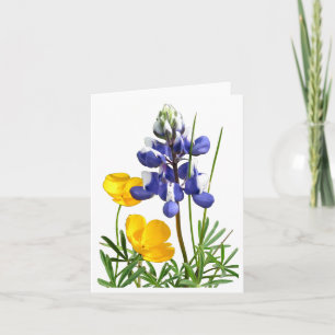Lupine Poppies-anteckningskort Kort