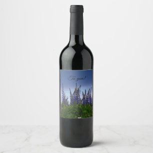 Lupiner vinflaska etikett