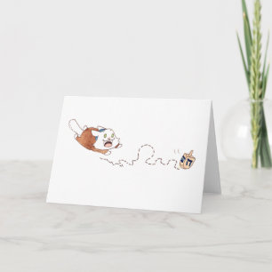 Lupins Dreidel-hälsningskort Helgkort