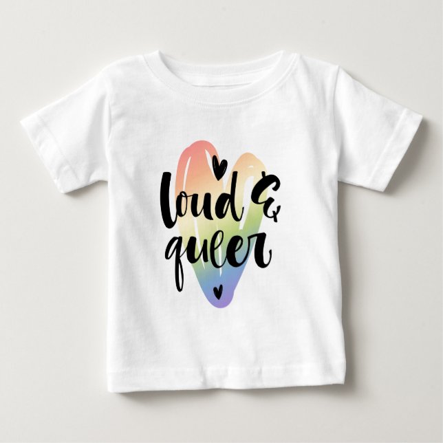 Lupp och kö| Vattenfärgshjärta T Shirt (Framsida)