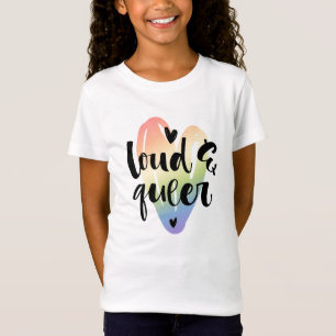 Lupp och kö  Vattenfärgshjärta T Shirt