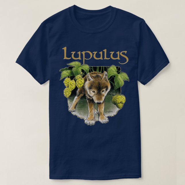 Lupulus ölmerch t shirt (Design framsida)