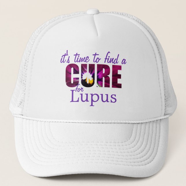 Lupus Awareness Cure/Lilac Lila Anpassningsbar Blo Keps (Framsida)