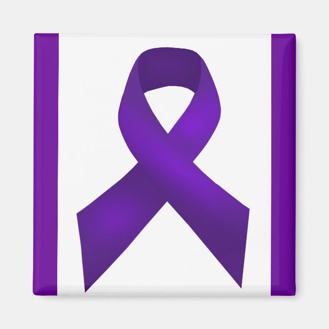 Lupus Awareness Lila Ribbon Magnet (Framsidan)