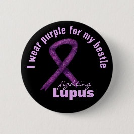 Lupus Awareness Month / Lila Ribbon I bära för Knapp