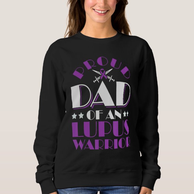 Lupus Awareness Proud Dad Of An Lupus Warrior 1 T Shirt (Framsida)