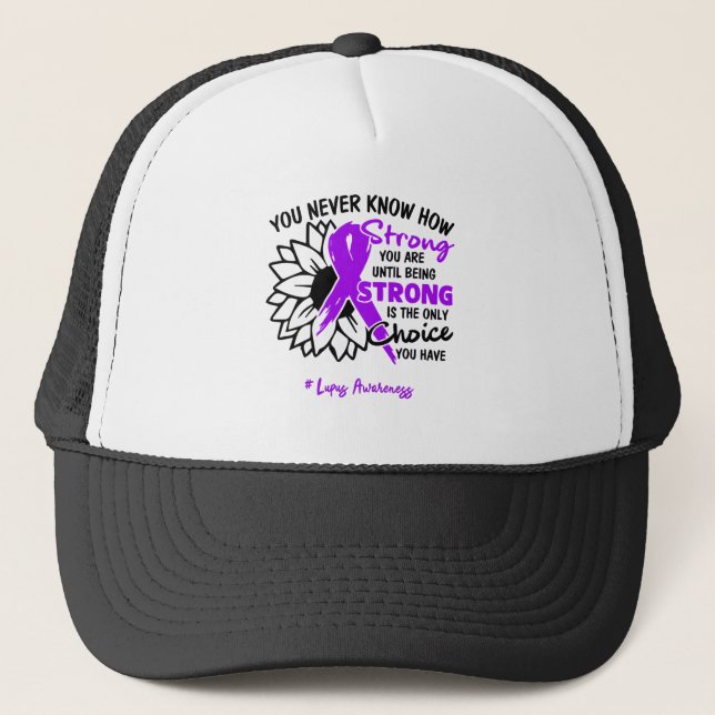 Lupus Awareness Ribbon Support-gåvor Keps (Framsida)