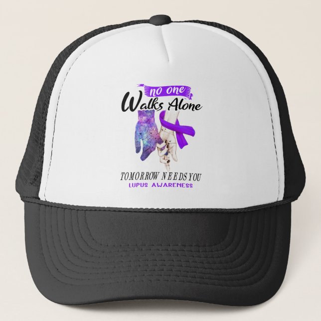 Lupus Awareness Ribbon Support-gåvor Keps (Framsida)