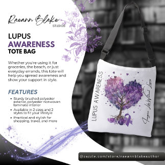 Lupus Awareness Tote Bag Axelväska