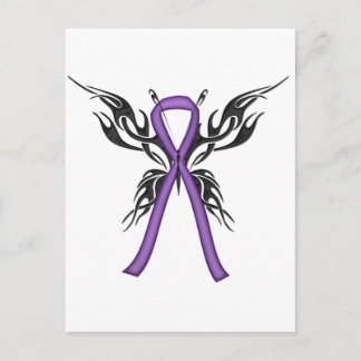 Lupus Awareness - Tribal Butterfly Vykort