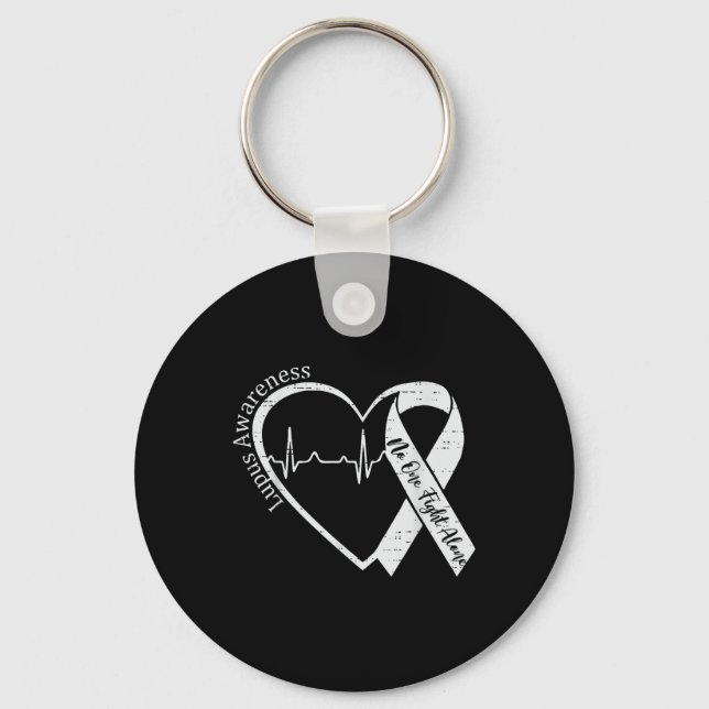Lupus Awareness Warrior Lila Ribbon Autoimmunune D Nyckelring (Framsida)