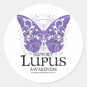 Lupus Butterfly Runt Klistermärke