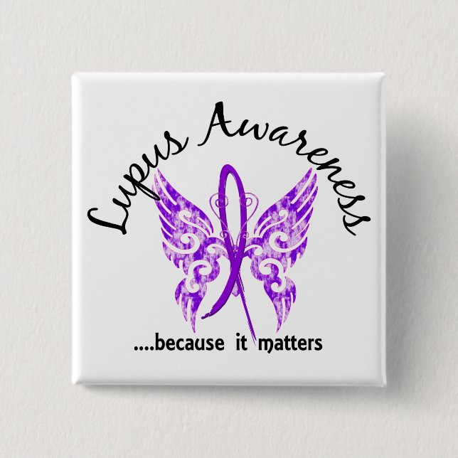 Lupus för Grungetatueringfjäril 6,1 Knapp (Framsida)