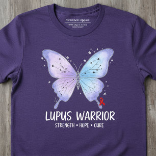 Lupus Krigare Fjäril Purple T Shirt