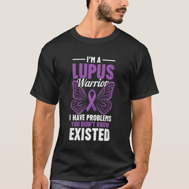 Lupus Krigare Lupus Medvetenhet T Shirt (Framsida)
