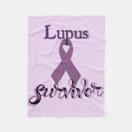 Lupus överlevare fleecefilt