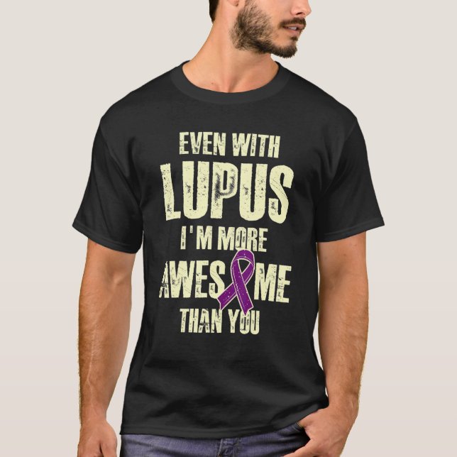 Lupus Qualified Survivor Warrior 1 T Shirt (Framsida)