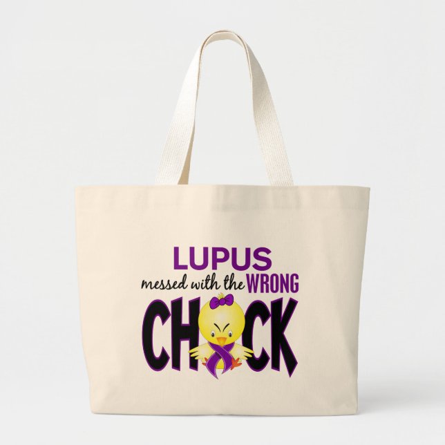 Lupus röra med den fla chicken jumbo tygkasse (Framsidan)