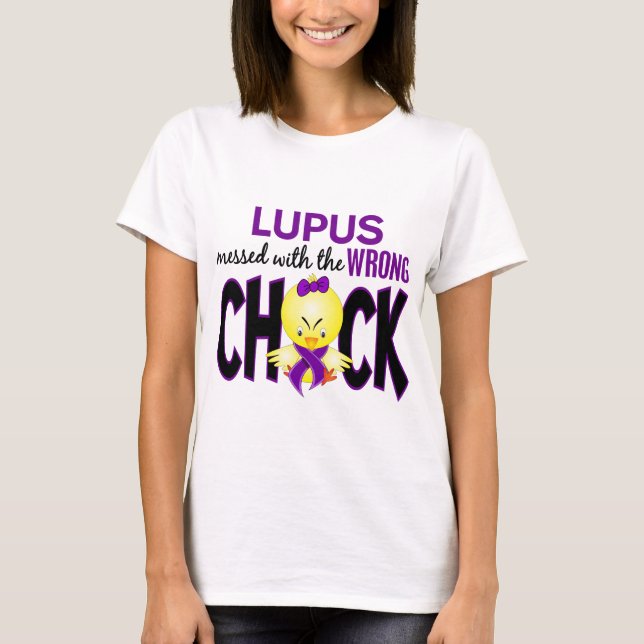 Lupus röra med den fla chicken t-shirt (Framsida)