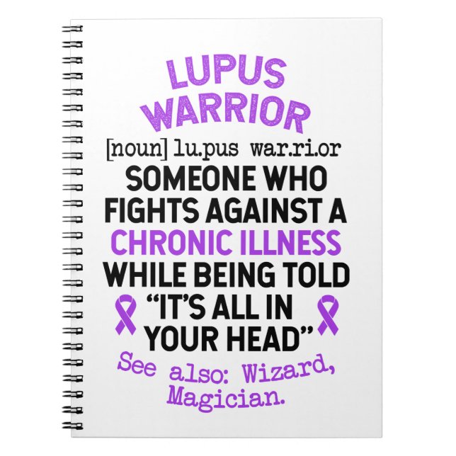 Lupus Warrior Definition Anteckningsbok (Framsidan)