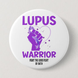 LUPUS WARRIOR Lila Raising Awareness Månad Knapp
