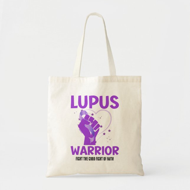 LUPUS WARRIOR Lila Raising Awareness Månad Tygkasse (Framsidan)