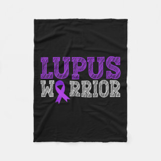 Lupus Warrior Lila Ribbon Lupus Awareness Month Fleecefilt