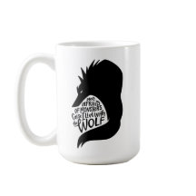 Lupus Warrior Mugg – Handskriven Vargcitat