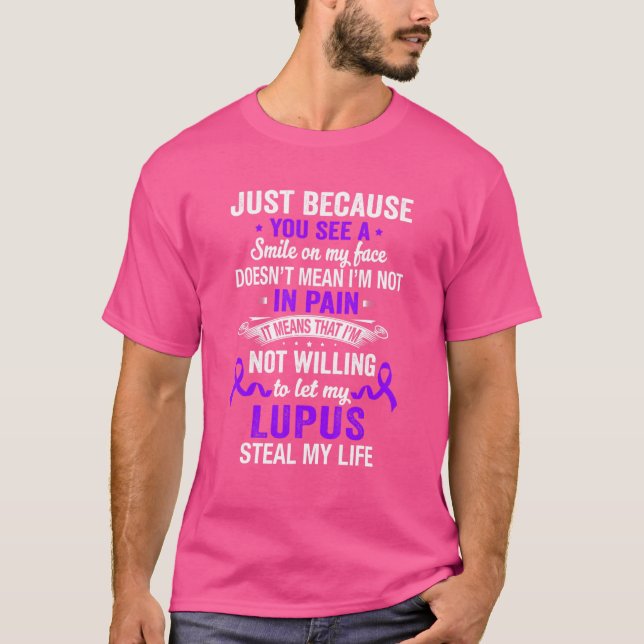 Lupus Warrior Tees Lupus Awareness Month T Shirt (Framsida)