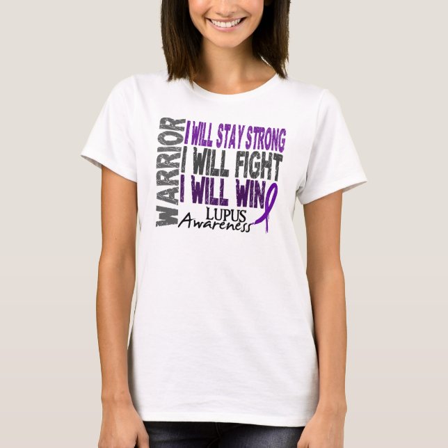 Lupuskrigare T Shirt (Framsida)