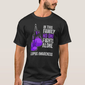 Lupusmedvetenhetsmånadens handskar Lila band T Shirt