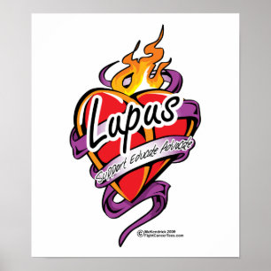 Lupustatueringhjärta Poster