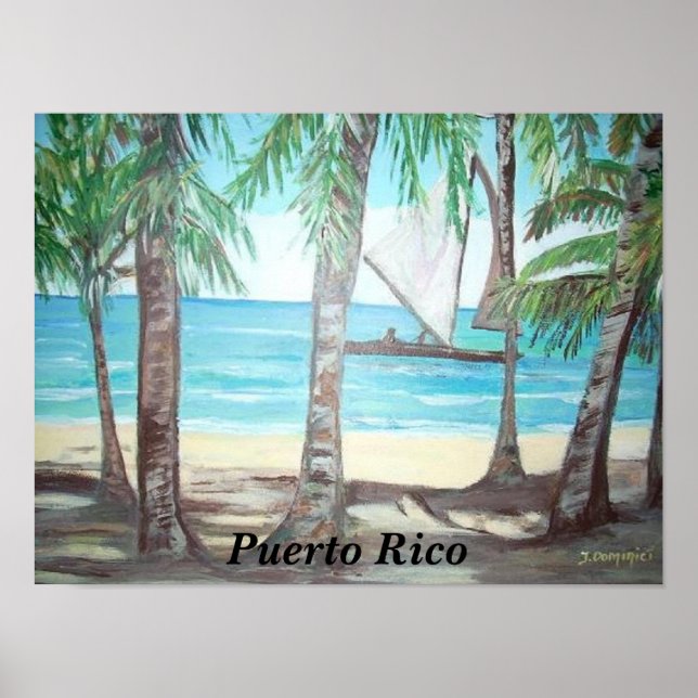 Luquillo Beach, Puerto Rico Poster (Framsidan)