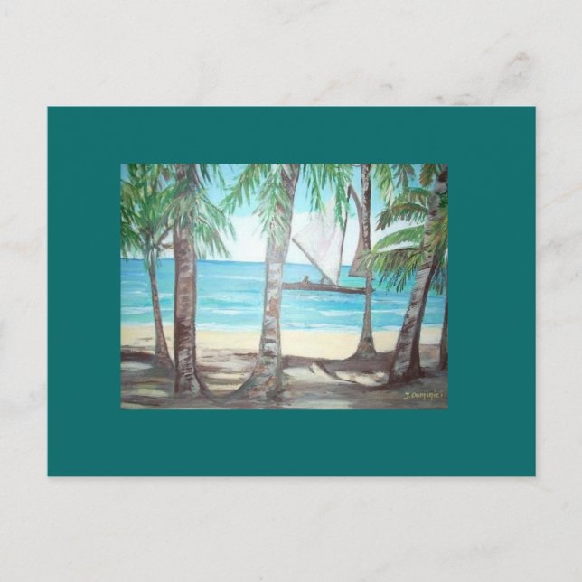 Luquillo Beach, Puerto Rico Vykort (Framsida)