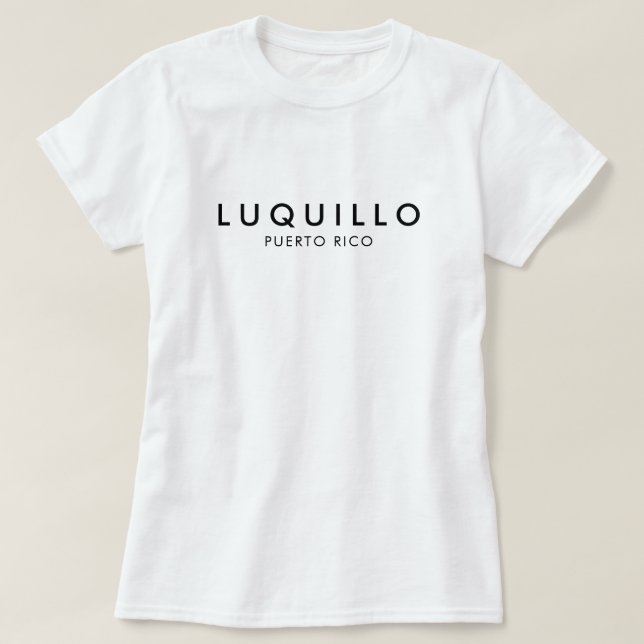 Luquillo Puerto Rico T skjorta Shirt (Design framsida)