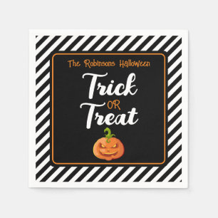lura eller behandla halloween-festens favoritfödel pappersservett